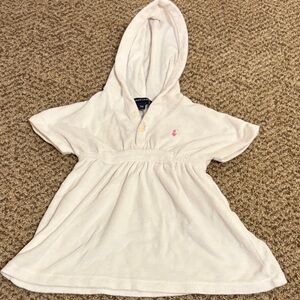 Ralph Lauren Kids Cream Hooded Top